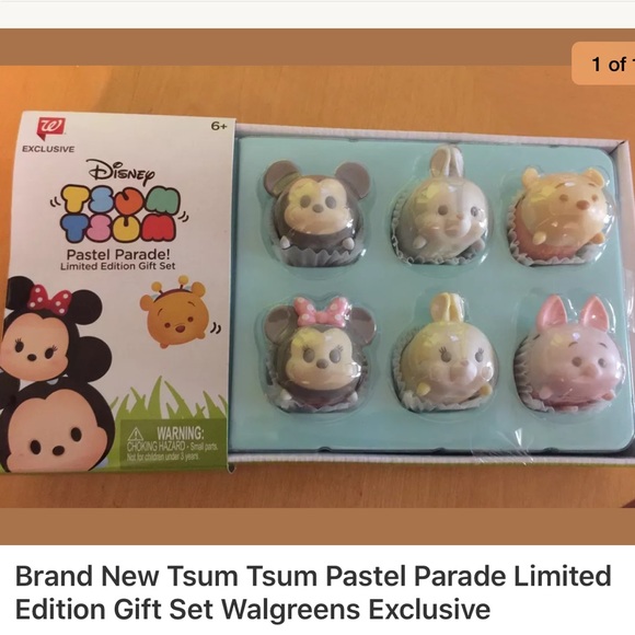 Disney Other - Tsum Tsum pastel parade gift set limited edition