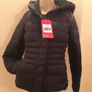 North Face NWT Laurelee black jacket with hood XS