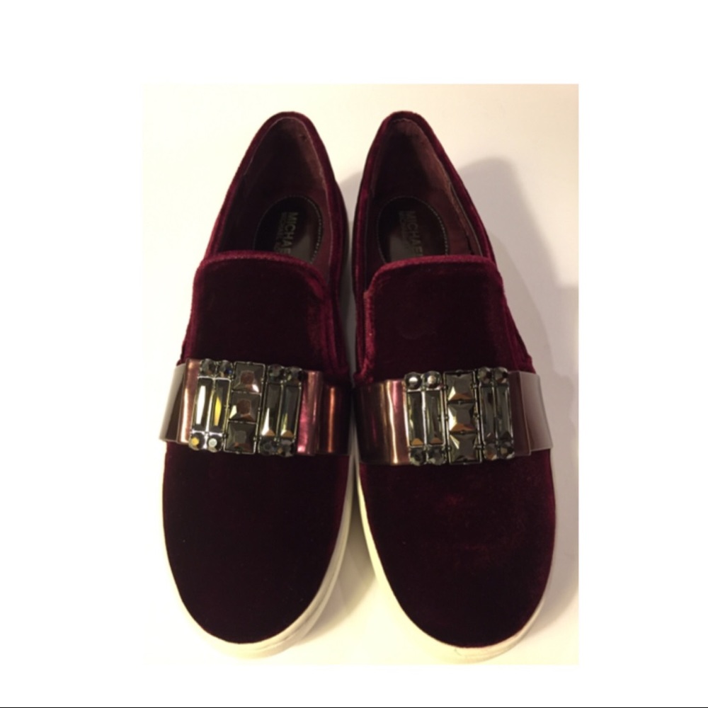Brand new Michael Kors velvet boat shoes
