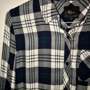 Rails Plaid Shirt White Navy Green