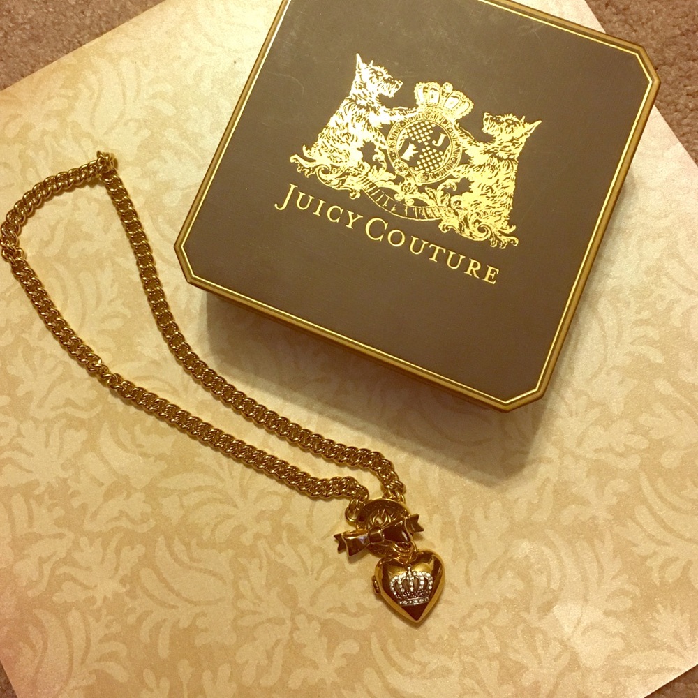 Juicy Couture bow toggle necklace 100% authentic