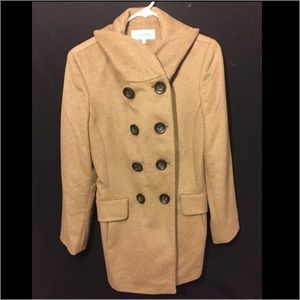 Calvin Klein Camel Color Wool Coat size 8