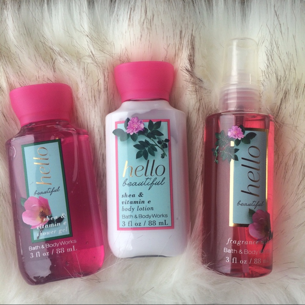 Bath and body works Hello Beautiful set