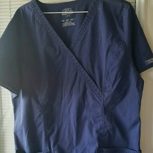Cherokee Navy Scrub Top