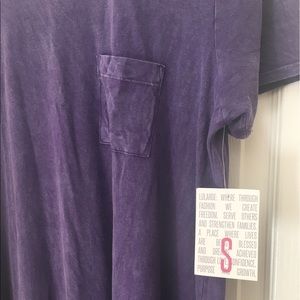 LuLaRoe Purple Acid Wash Carly Dress