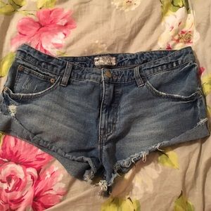 Free People Jean Shorts
