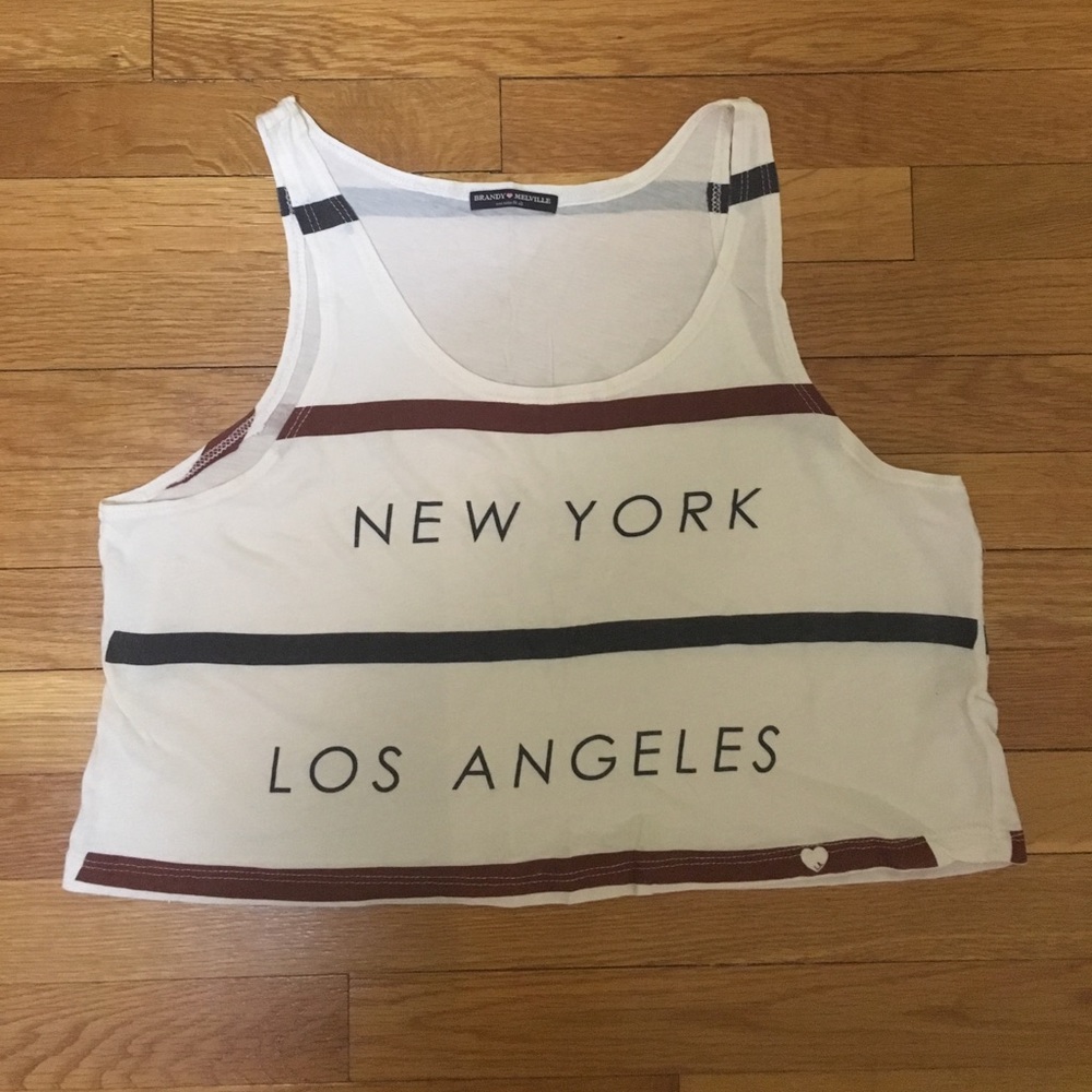 Brandy Melville NY LA Crop Top