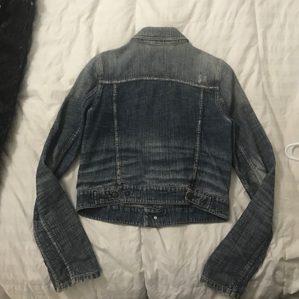 Express distressed denim jacket!! - Picture 2 of 3