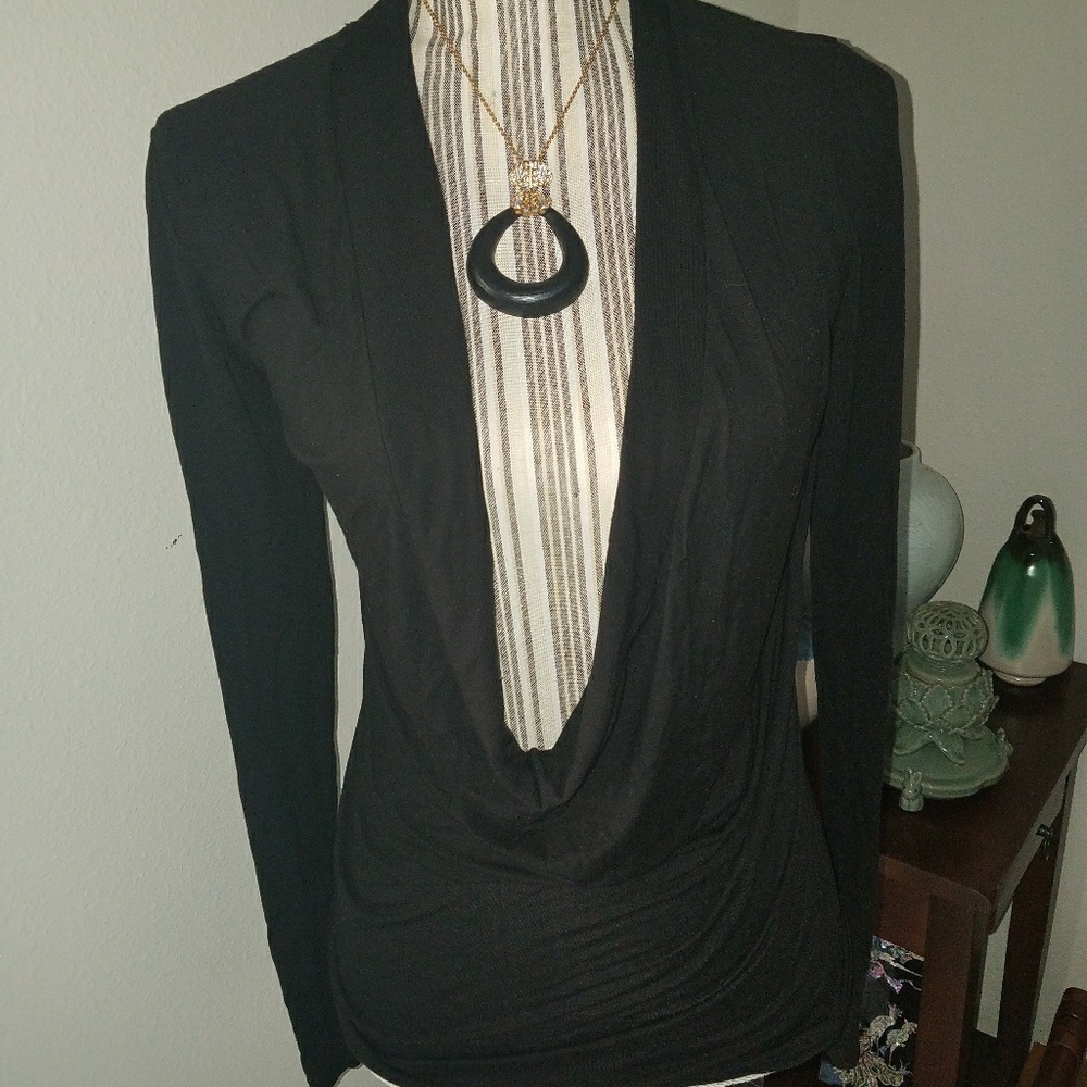 Ann Taylor cowlneck top