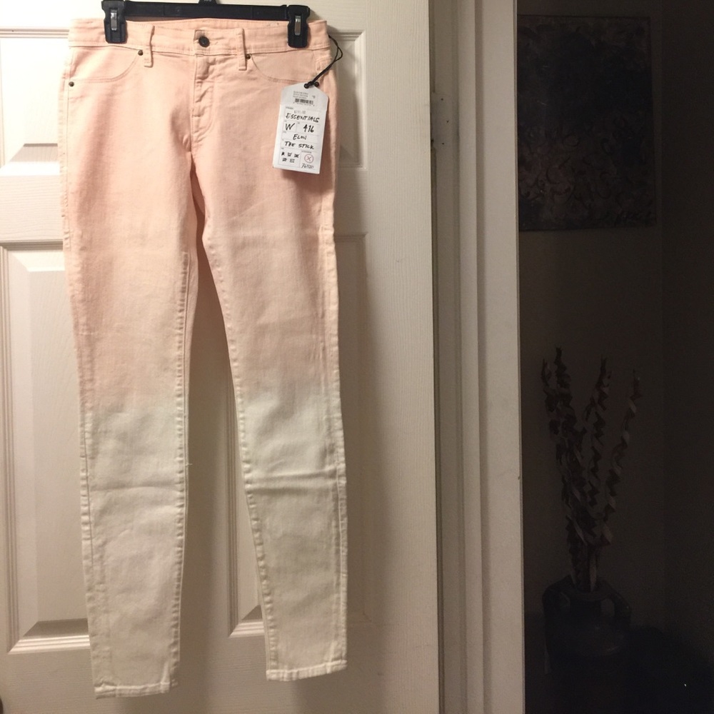 Sinclair Tango Peach Om'bre Skinny Jeans