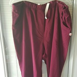 Urbane Wine Scrub Pants