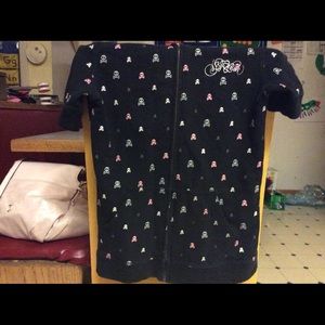 So Cal short sleeved zippered hoodie sz small