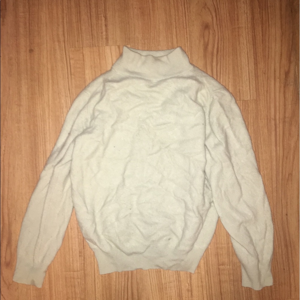 Cashmere sweater.