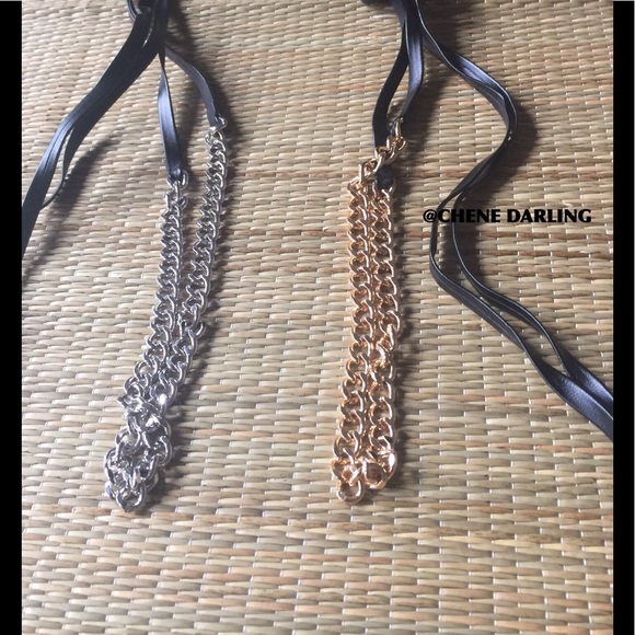 GOLD CHAIN LAYERED WRAP CHOKER - Picture 6 of 6