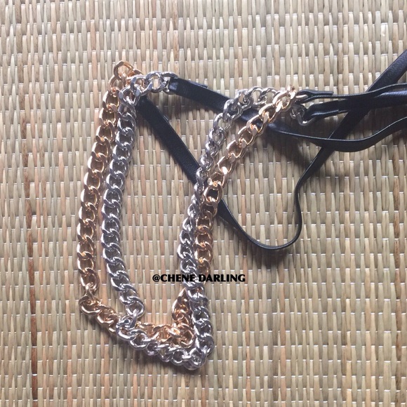 GOLD CHAIN LAYERED WRAP CHOKER - Picture 5 of 6