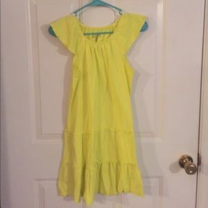 Summer yellow lightweight dress