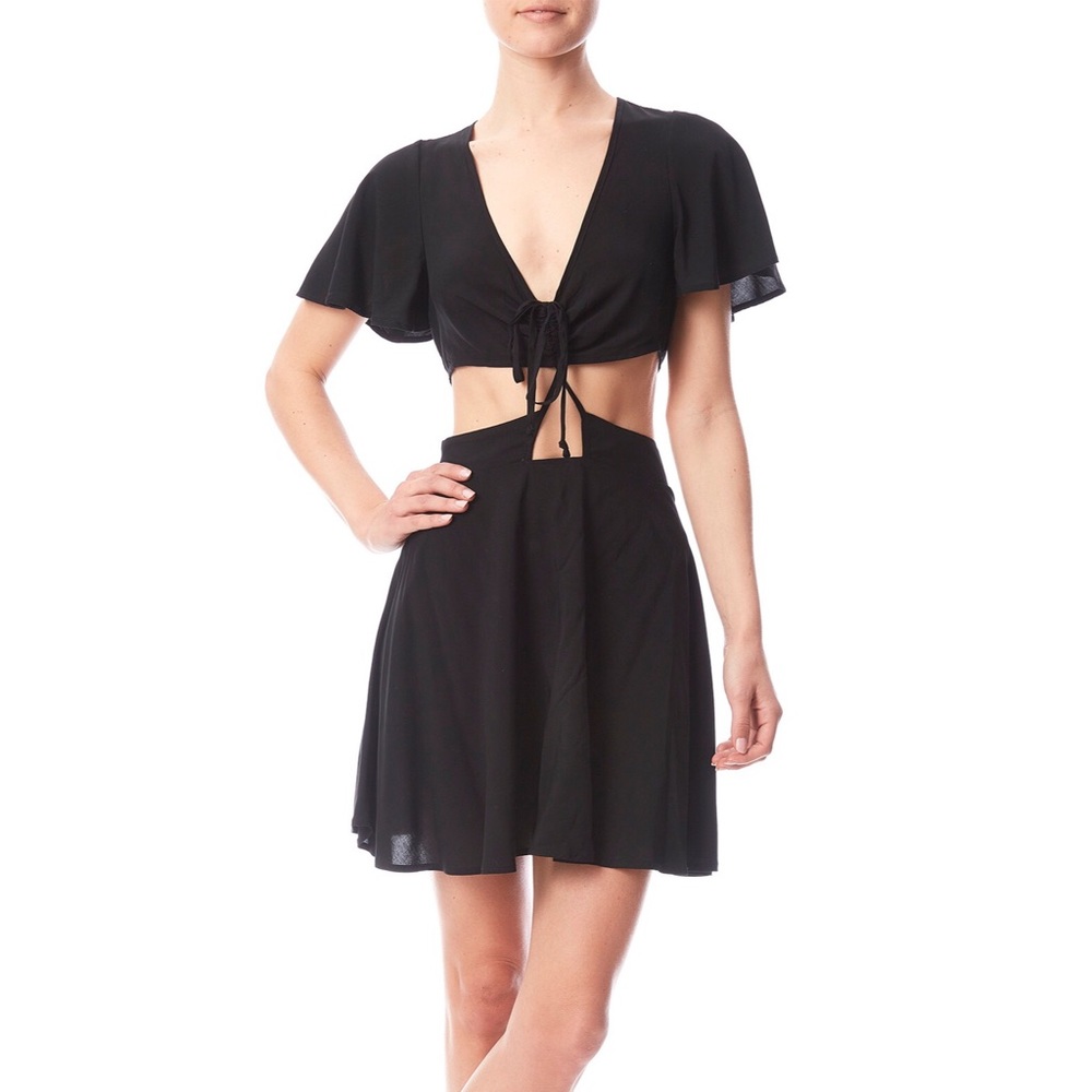❌❌SOLD❌❌ TRNDY COTTON CANDY LA CUT-OUT DRESS
