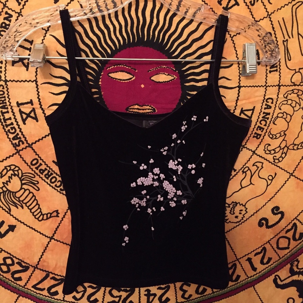 Eye Candy velvet tank