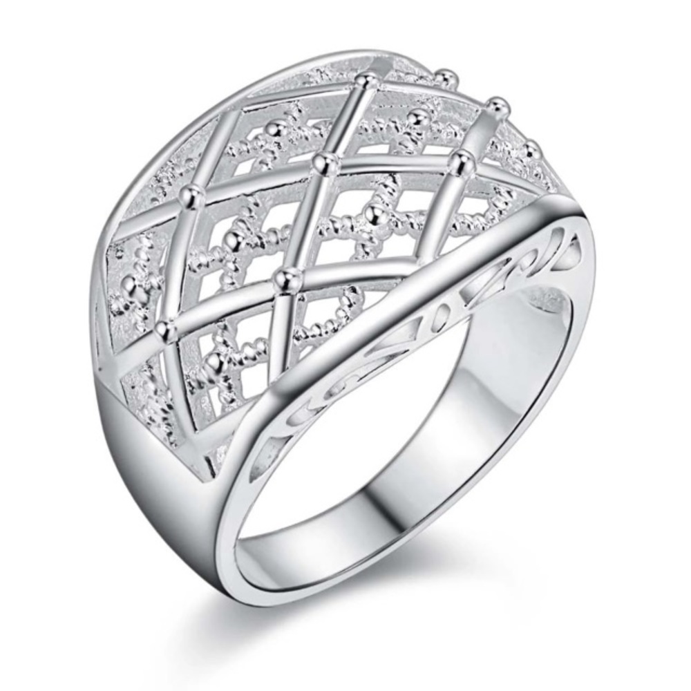 NWT STERLING SILVER COCKTAIL RING 8