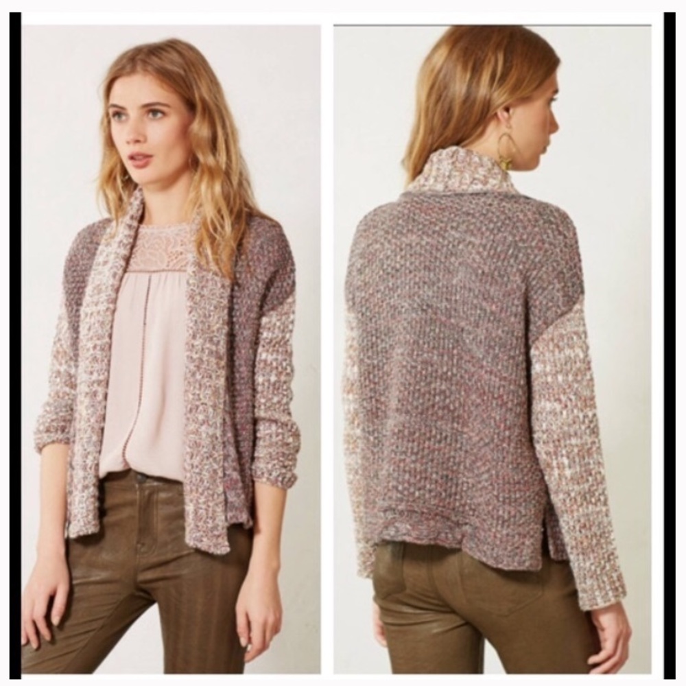 Really cool textured Anthropologie Moth sweater
