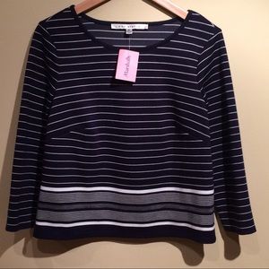 Max Studio Striped Top