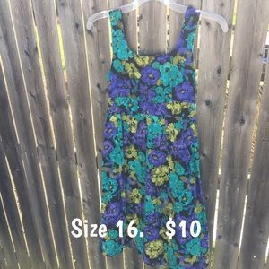 Floral mini junior dress