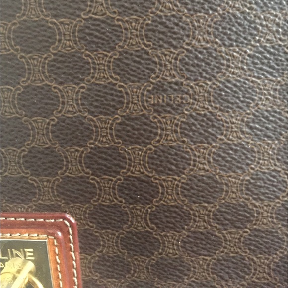 Vintage Celine Cross Body Bag Leather And Canvas - Picture 8 of 8