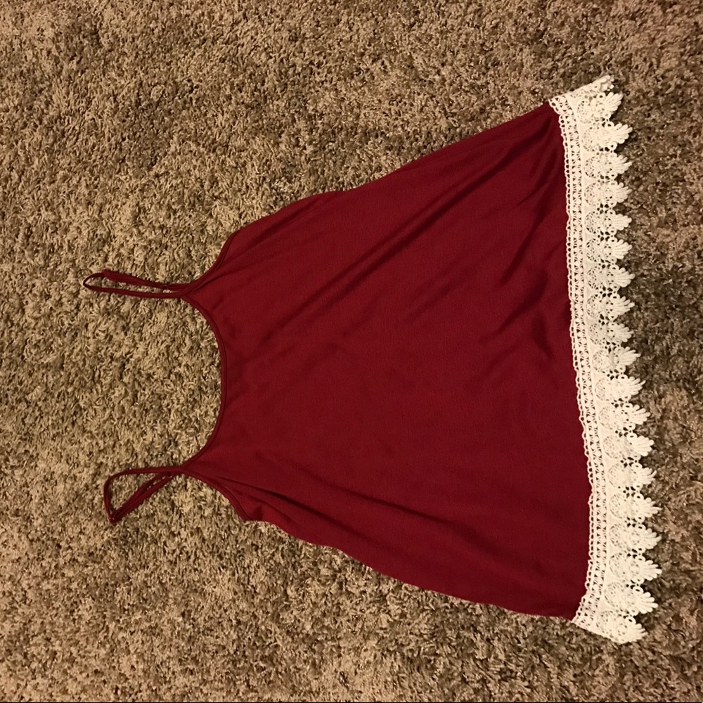 Red tank top