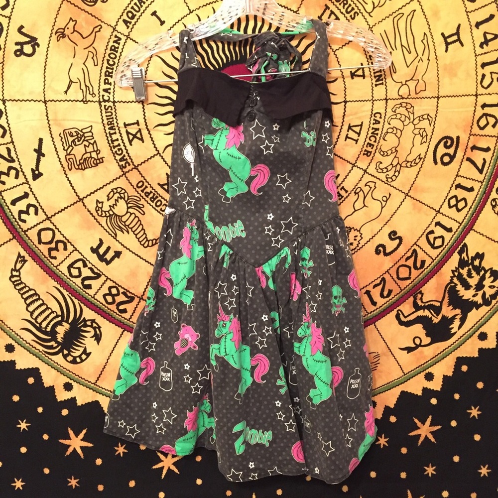 Hell Bunny zombie unicorn dress pinup
