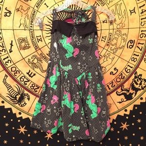 Hell Bunny zombie unicorn dress pinup