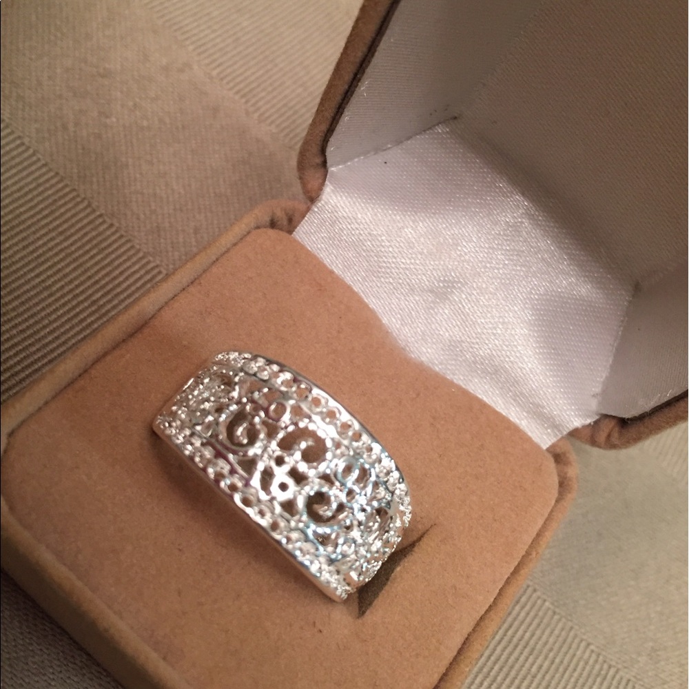 NWT STERLING SILVER FILIGREE RING 7