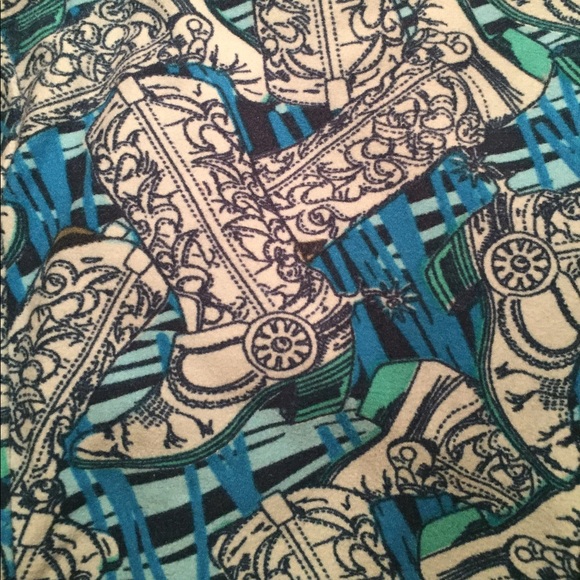 LuLaRoe Cowboy Boots Leggings - Picture 3 of 3