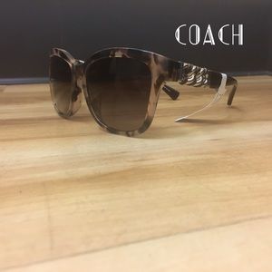 NWT COACH Chain-link Wayfarer Sunglasses