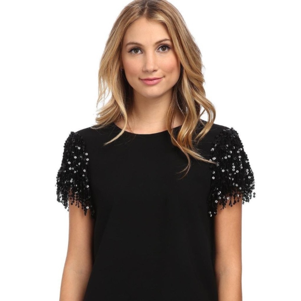 Kate spade sequin fringe tunic