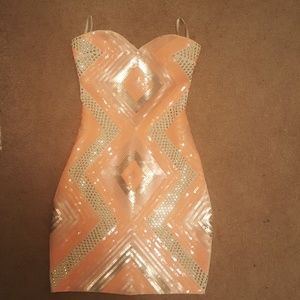 A sequin dress