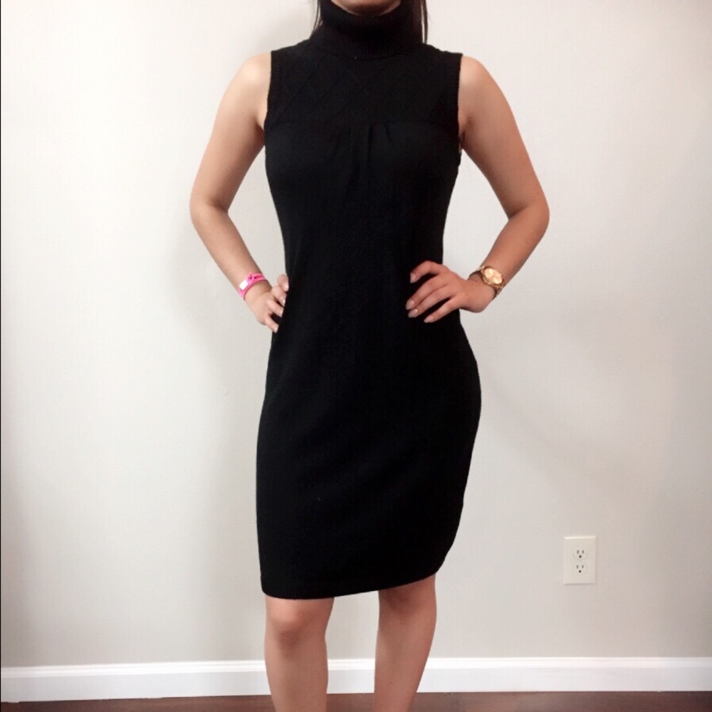 Calvin Klein mini turtle neck dress