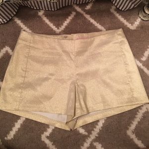 Lilly Pulitzer gold shorts