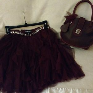Skirt and purse
