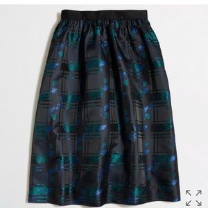 Jcrew Plaid Jacquard skirt