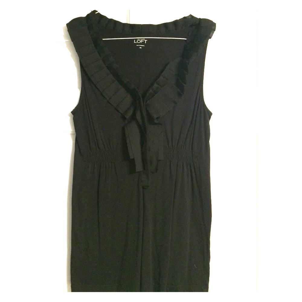 Black sleeveless blouse from Loft
