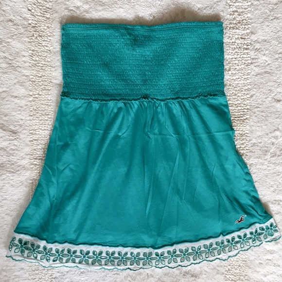 Hollister Strapless Crochet Trim Top - Picture 1 of 6
