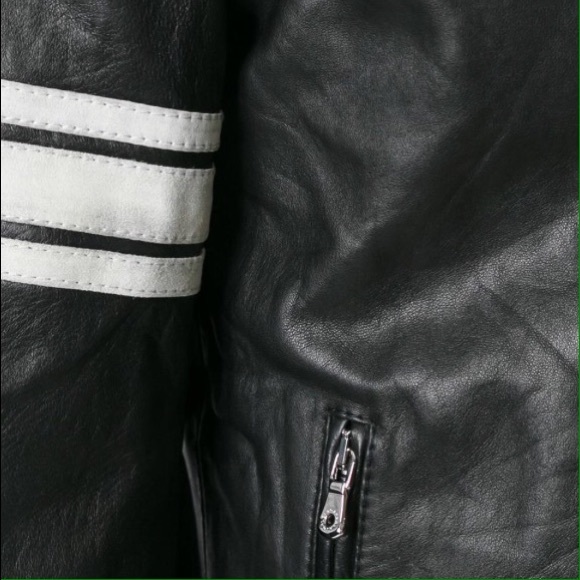 TUDS biker Style Leather Jacket. By David Beckham - Picture 2 of 4