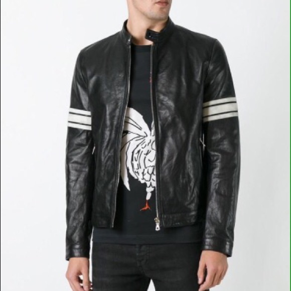 TUDS biker Style Leather Jacket. By David Beckham - Picture 3 of 4