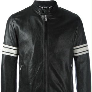 TUDS biker Style Leather Jacket. By David Beckham