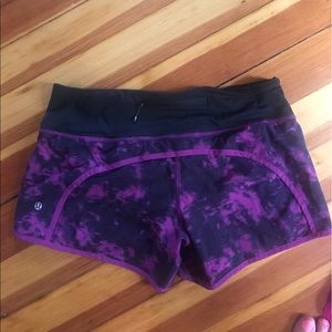 lululemon running shorts size 6
