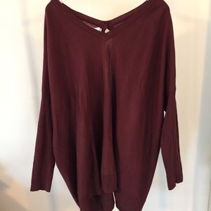 Big comfy sweater with open back