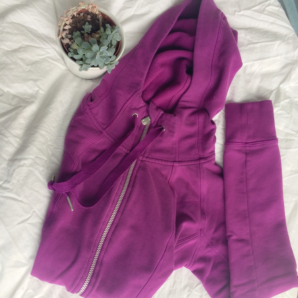 Champion magenta zip up hoodie