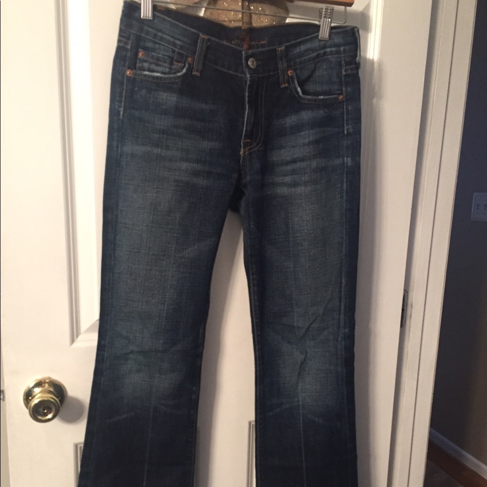7 for all mankind jeans (wide boot cut)