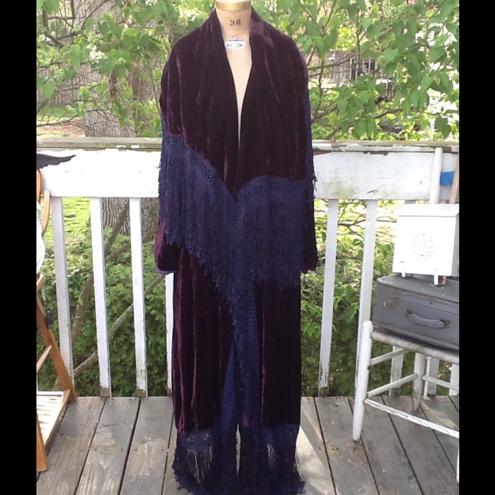 Antique/VTG 1920s Reversible Opera Maxi Coat