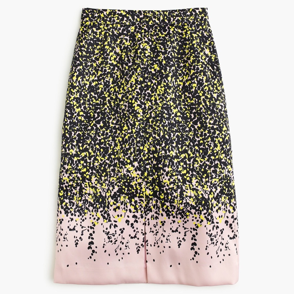 JCREW A-line midi skirt in petal confetti SZ 10